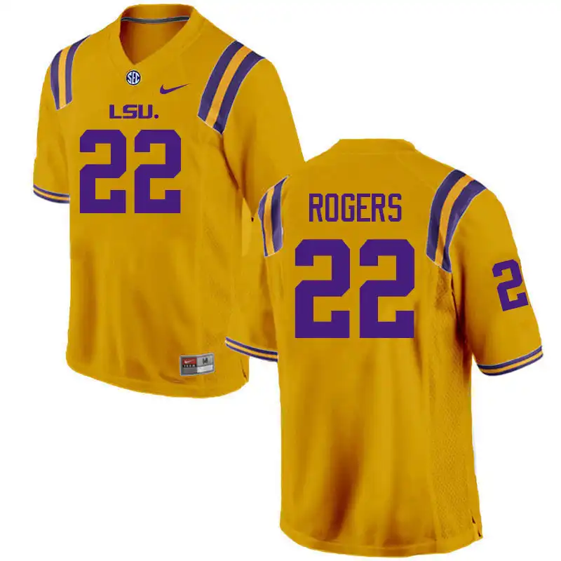 LSU Tigers #22 Joel Rogers Men's Gold NCAA Football Jersey 2409TPOV7