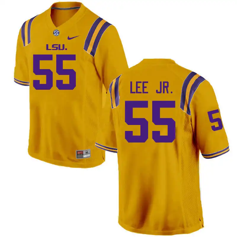 LSU Tigers #55 Khayree Lee Jr. Men's Gold NCAA Football Jersey 2409LMSY5