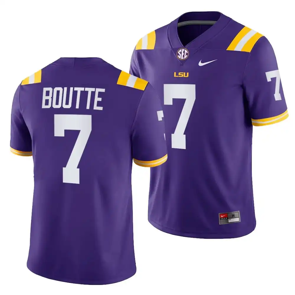 LSU Tigers #7 Kayshon Boutte Men's Purple NCAA Award Football Jersey 2409MGXW0