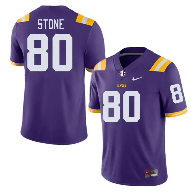 LSU Tigers #80 Isaiah Stone Men's Purple NCAA Football Jersey 2409QUGF5