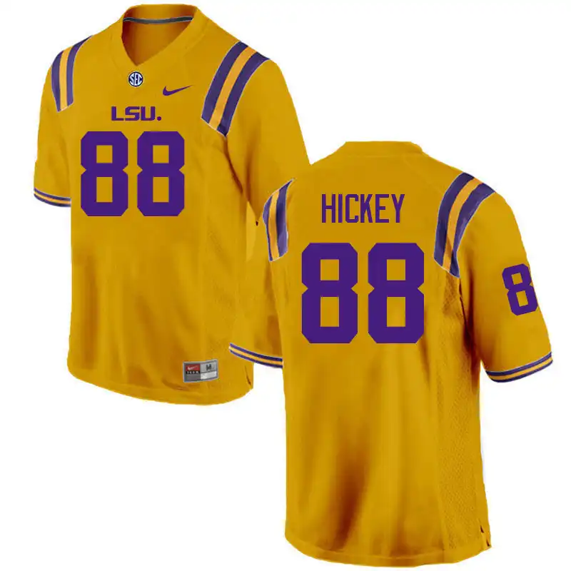 LSU Tigers #88 Preston Hickey Men's Gold NCAA Football Jersey 2409GSKV0