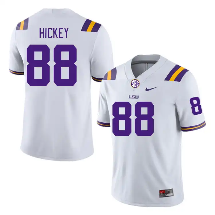 LSU Tigers #88 Preston Hickey Men's White NCAA Football Jersey 2409TMMH6