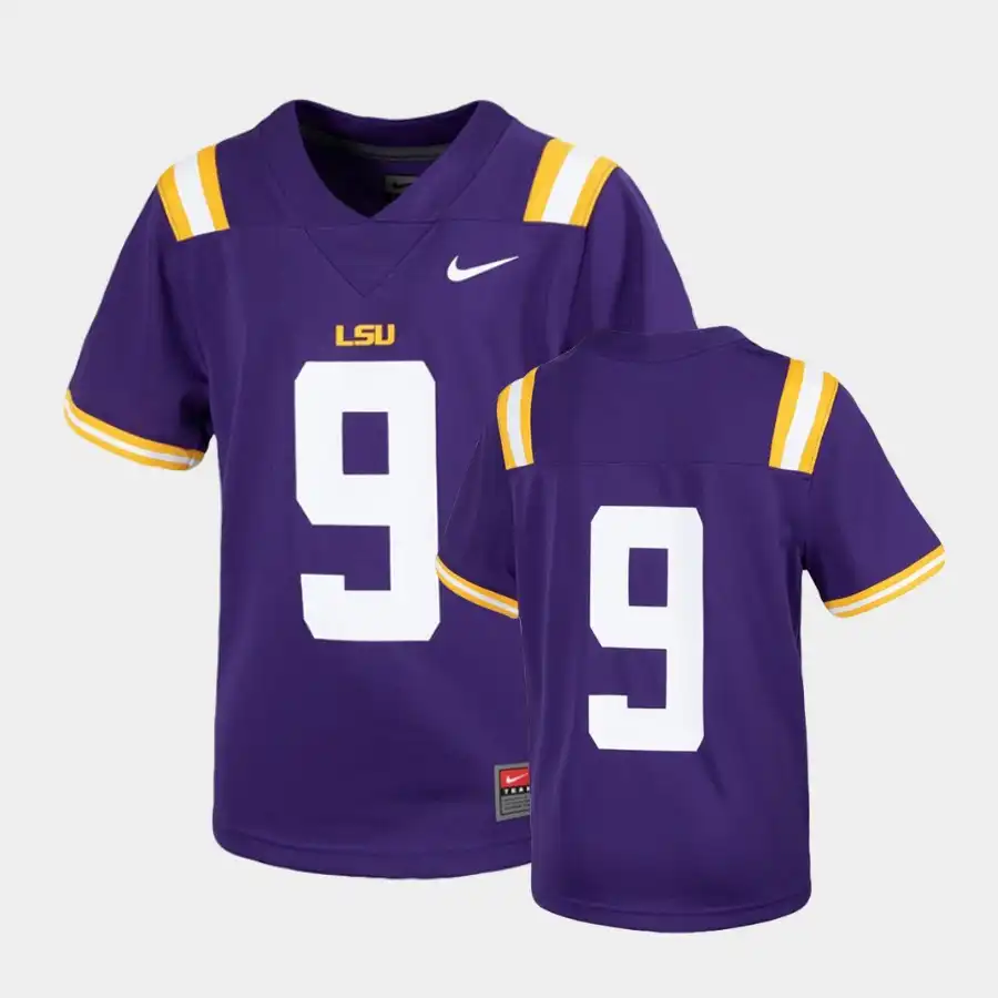 LSU Tigers #9 Number Men's Purple NCAA Untouchable Football Jersey 2409HCBV1